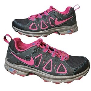 NIKE Alvord 10 Sneaker Women 5.5 Charcoal Fireberry Trail Hiking Running Sports